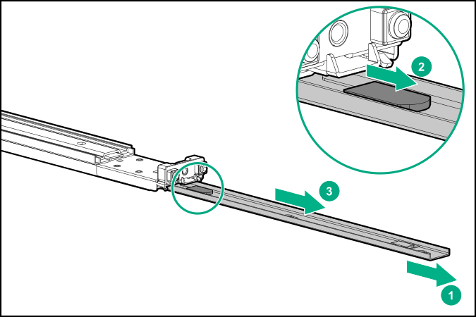 Installing the rack rails and server tray | HPE ProLiant ML30