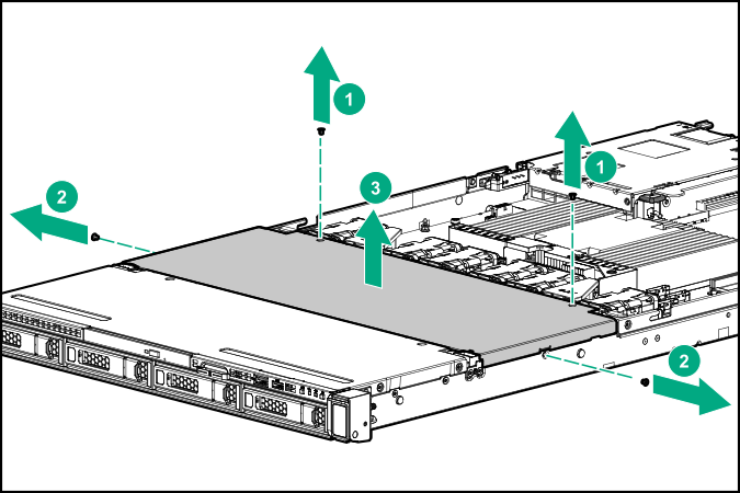 LFF（3.5型）へのODDの取り付け | HPE ProLiant DL325 Gen10 Plus