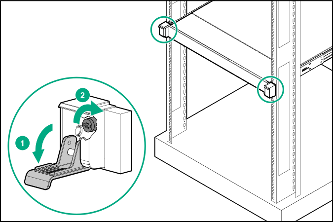 サーバーのラックへの取り付け | HPE ProLiant DL325 Gen10 Plus