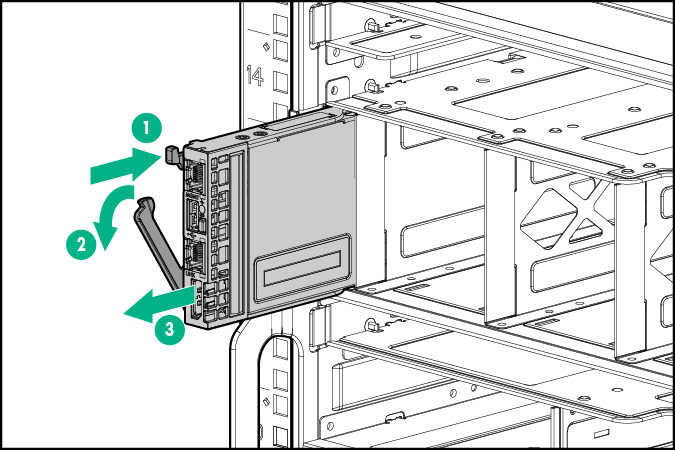 Removing and replacing a frame link module | HPE Synergy Frame