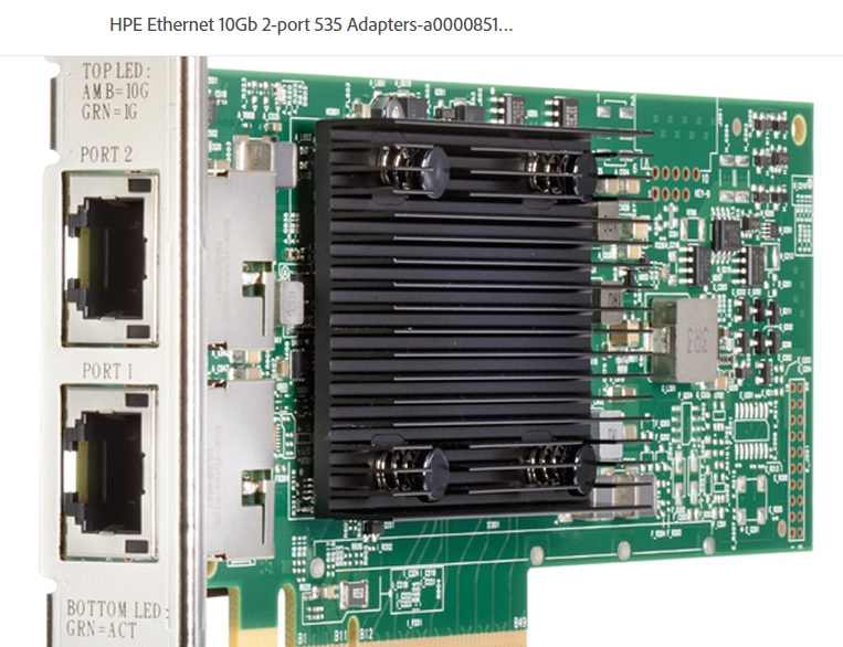 通知： HPEネットワークアダプター － 特定のHPE Broadcom BCM57416