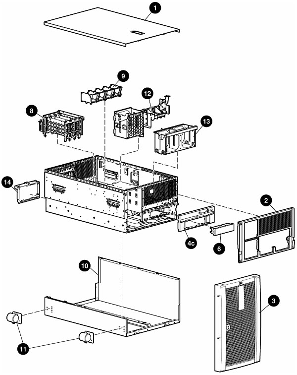 Câble Nappe Alimentation HP Proliant ML570 G3 - Réf 372620-001 - Occasion