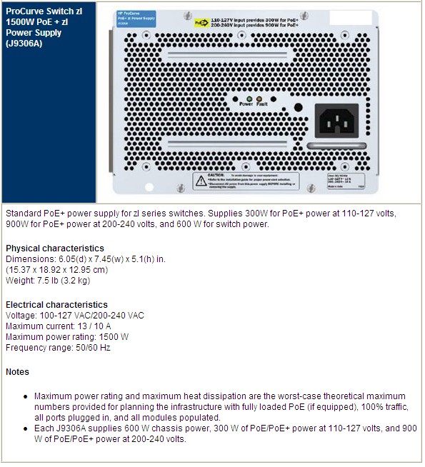 HPE 3500yl and 5400zl Switches - Power Supply FAQs