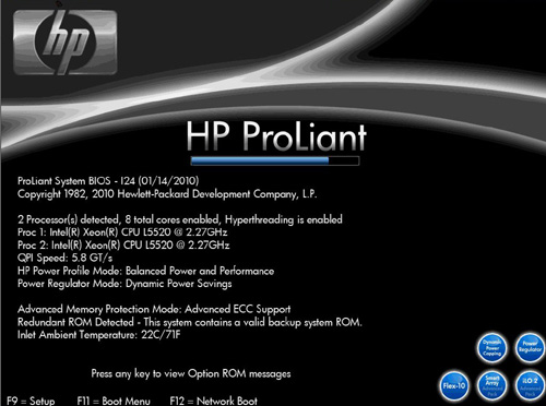 hp proliant セットアップ手順