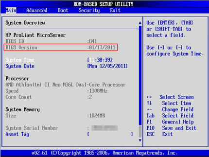 HP Microserverリモートアクセスカードファームウェア 7 c03127763