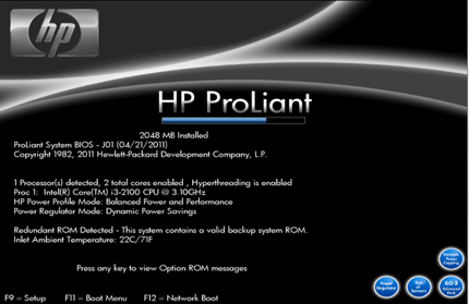 HP ProLiant ML110 G7 - SmartStart CD (SSCD) を使用してWindows Server 2008  R2を自動インストールする方法