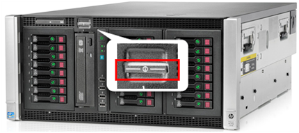 HP ProLiant Gen 8 シリーズ - シリアル番号、iLO 情報の記載された