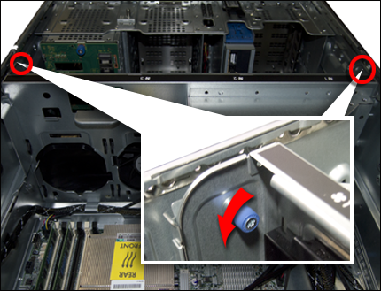 HP ProLiant ML 350e Gen8 サーバー - 標準搭載のパワーサプライ