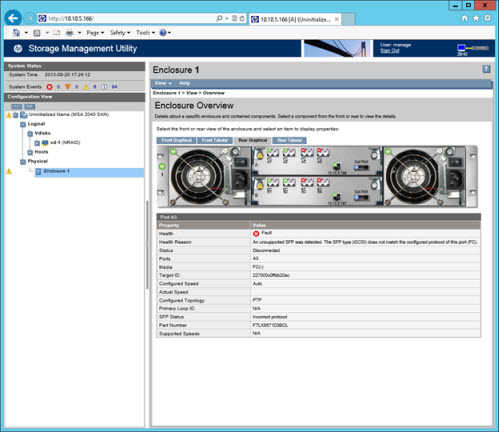 カスタマーアドバイザリ: HP MSA 2040 SANストレージアレイ - iSCSI