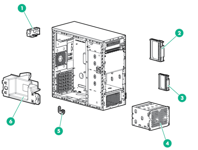 HPE ProLiant ML110 Gen9 Server - Spare Parts