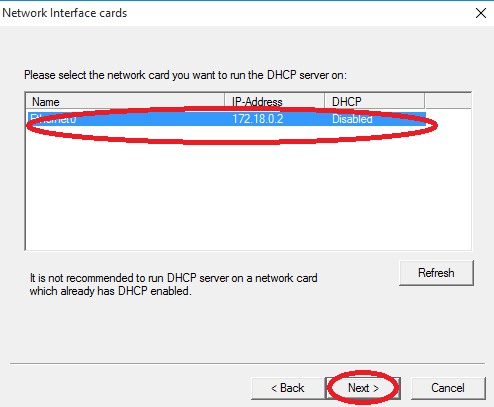 Configuring the DHCP server for Windows on your laptop | HPE