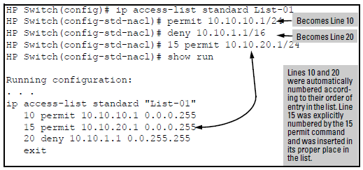 Inserting an ACE into an existing sequence