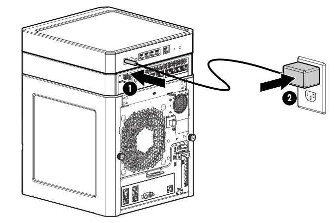 Connecting the router power cord