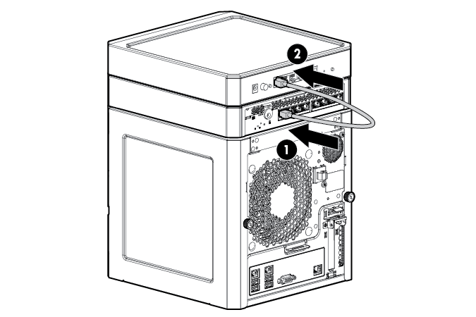 Connecting the switch to the router