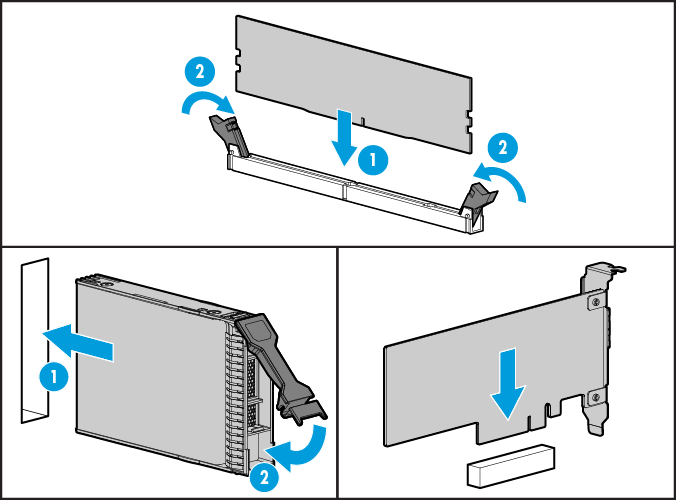 Installing internal hardware options