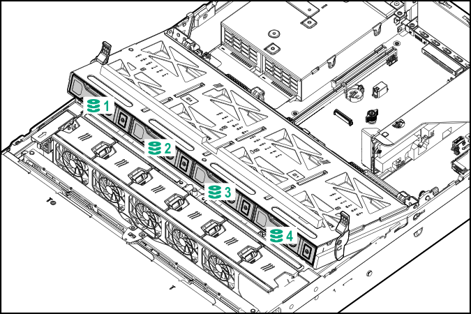 4-LFF midplane drive numbering