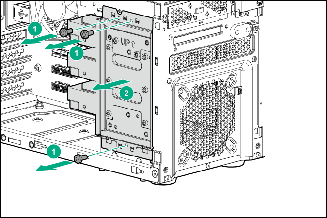 Remove drive cage from the chassis
