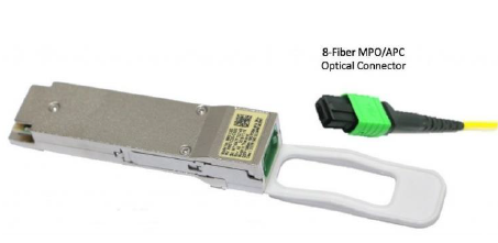 8-fiber MPO/APC optical connector